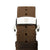Dark Brown Italian Crazy Horse Leather Strap with Stainless Steel Clasp